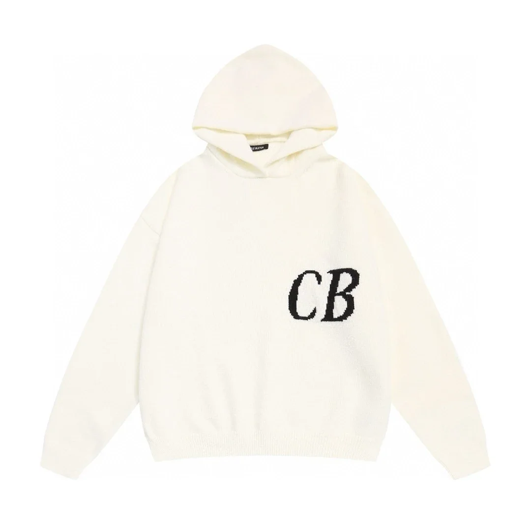 Cole Buxton CB Letter Jacquard Knitted Hoodie - rep Cole Buxton