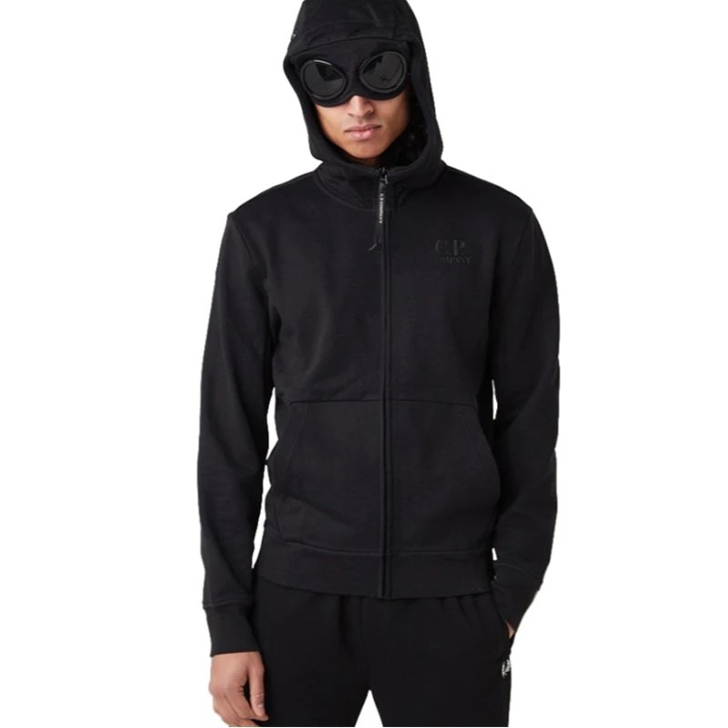 Spot embroidery high-end CP cardigan zipper hoodie cotton sweatshirt men's youth student sports and leisure trendy brand sweater Korean version slim fit men's jacket