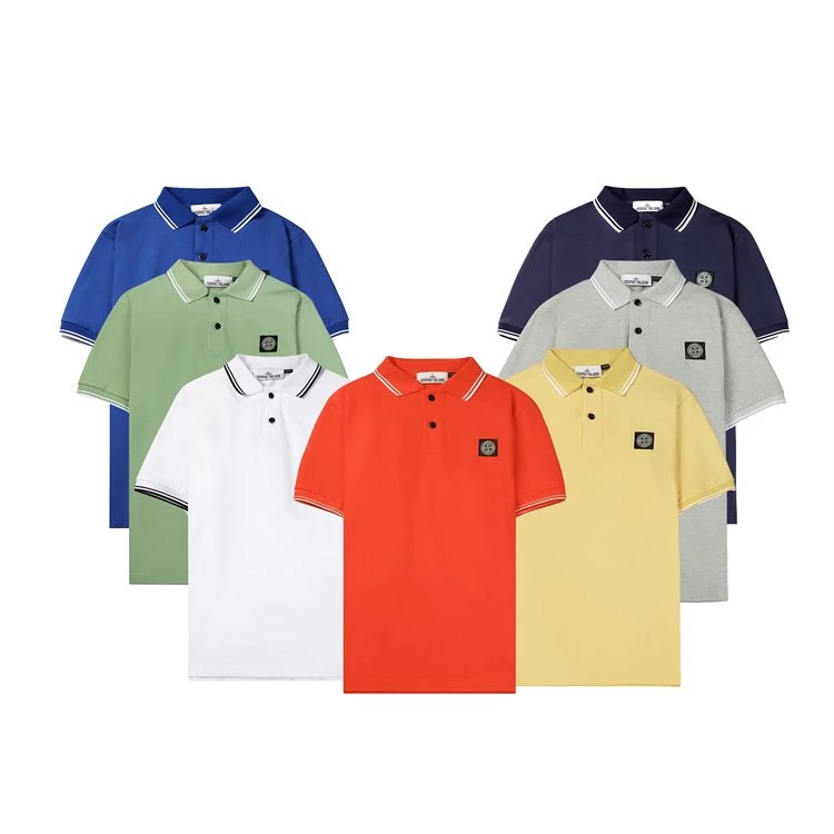 Item Thumbnail for 新款夏季男士休闲商务男装翻领短袖T stone island POLO 短袖T  POLO SHIRT T恤男装 石头岛 经典款