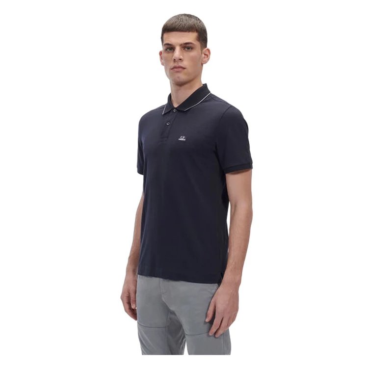 Spot summer high-quality new CP business short sleeved T-shirt men's Korean version slim fit and slimming casual collar polo shirt youth student trendy brand personalized street men's shirt
