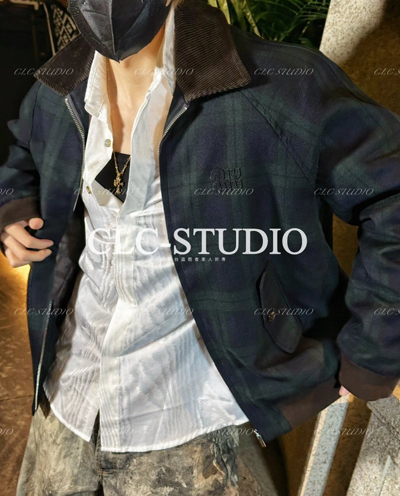 Miumiu Plaid Jacket