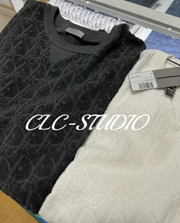 thumbnail for [CLC Spot] 23SS CD DIO Spring and Summer New Full Print Letter Logo Jacquard Towel Fabric Round Neck Short Sleeve Men's T-shirt Women