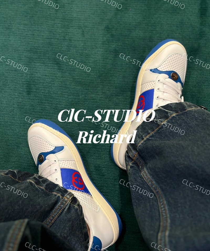 Guc Screener Leather Sneaker
