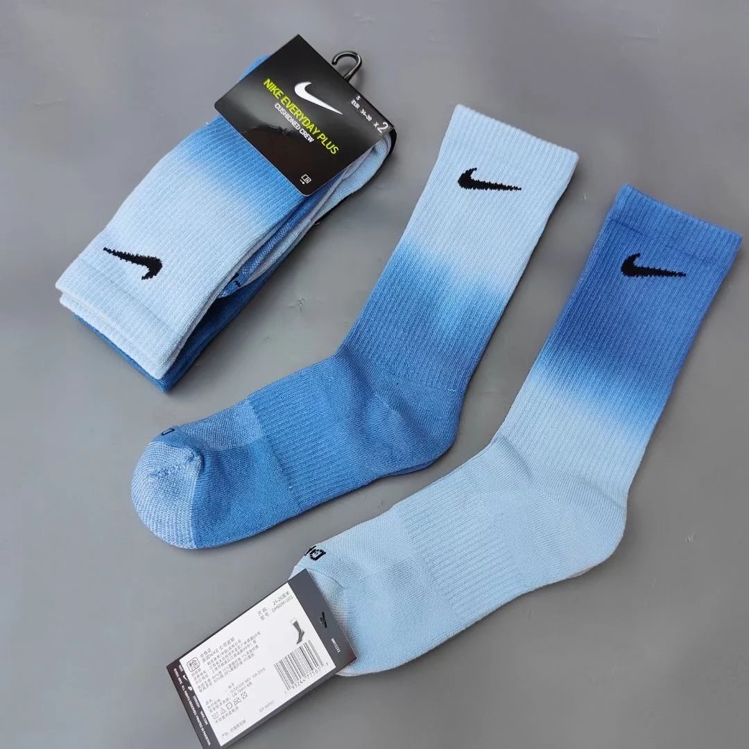 Tie-Dye Blue Gray 2 Pairs
