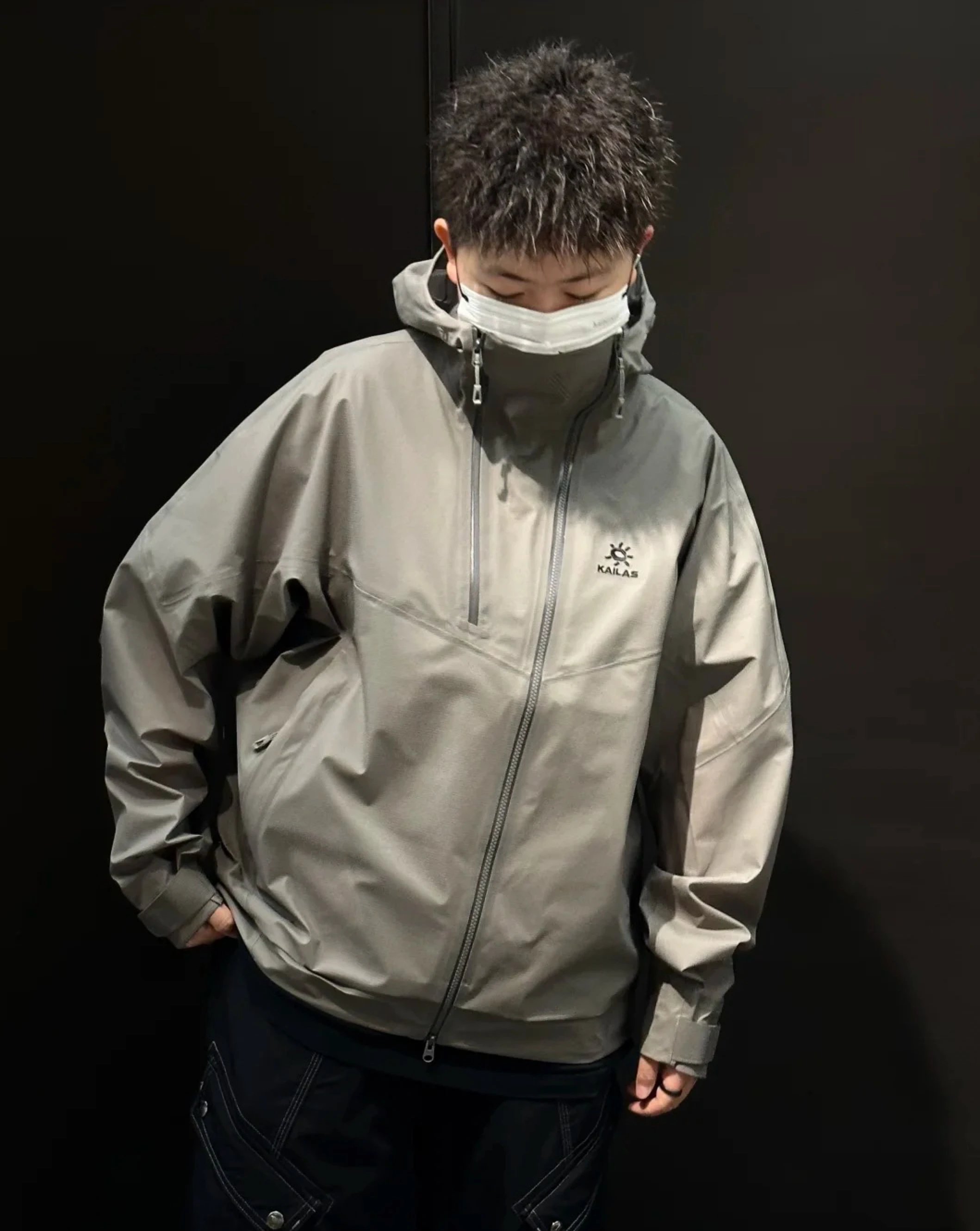 [Original Batch] New Fall KAI Kaijia Suosong Outdoor FLT Windproof Waterproof Taped Breathable Hooded Hardshell Jacket Coat for Men and Women