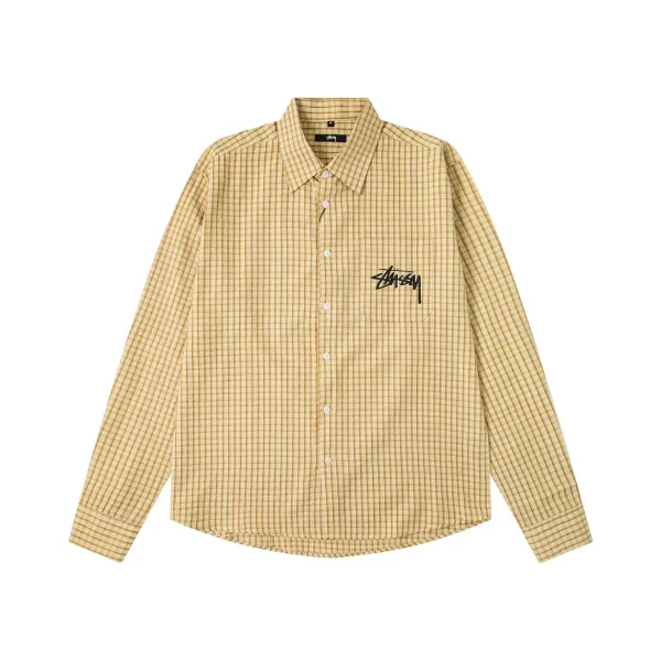 Stüssy Dice Print Shirt Beige Pink Shirt - 19