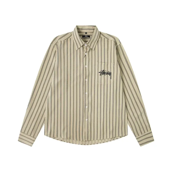 Stüssy Dice Print Shirt Beige Pink Shirt - 25