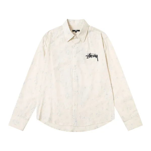 Stüssy Dice Print Shirt Beige Pink Shirt - 17