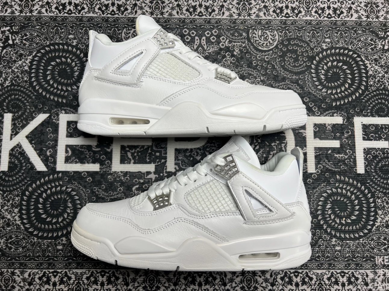 Air Jordan 4 High OG White Silver