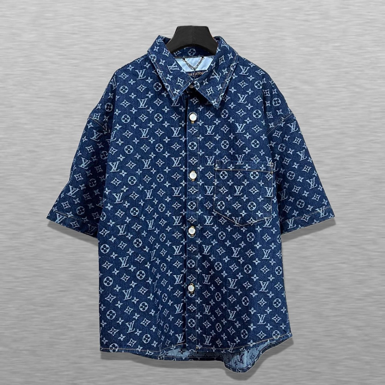 Pearl button printed floral set