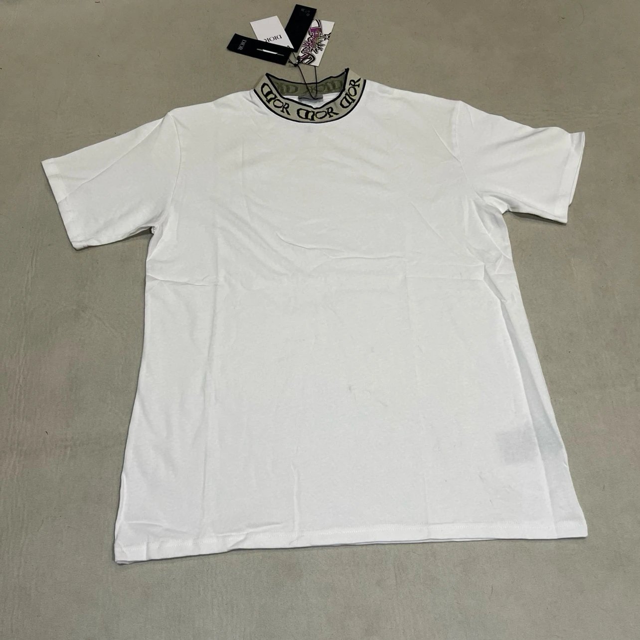 Ribbed Crew Neck Short Sleeve T-Shirt