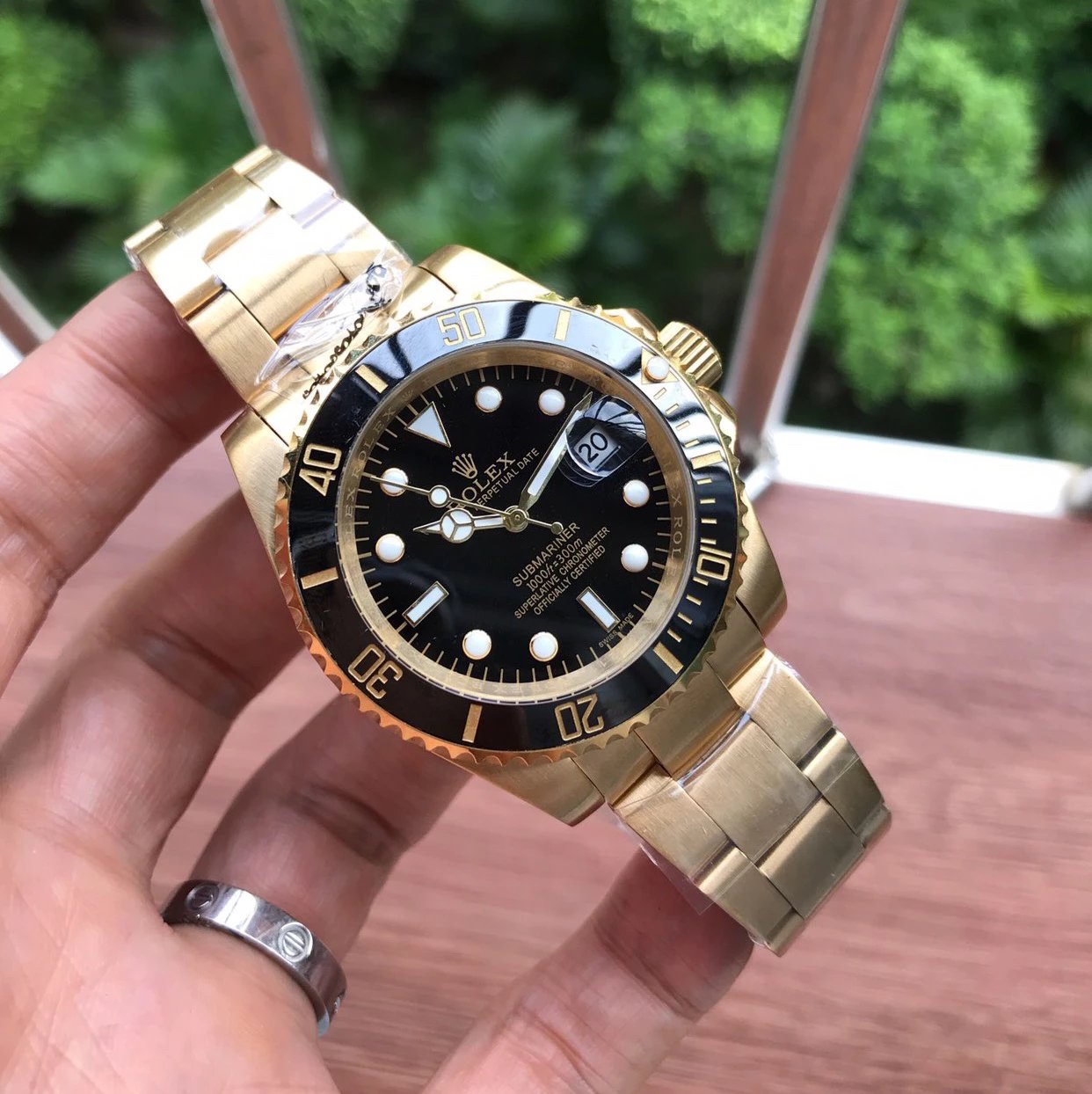 Full Gold Black Submariner