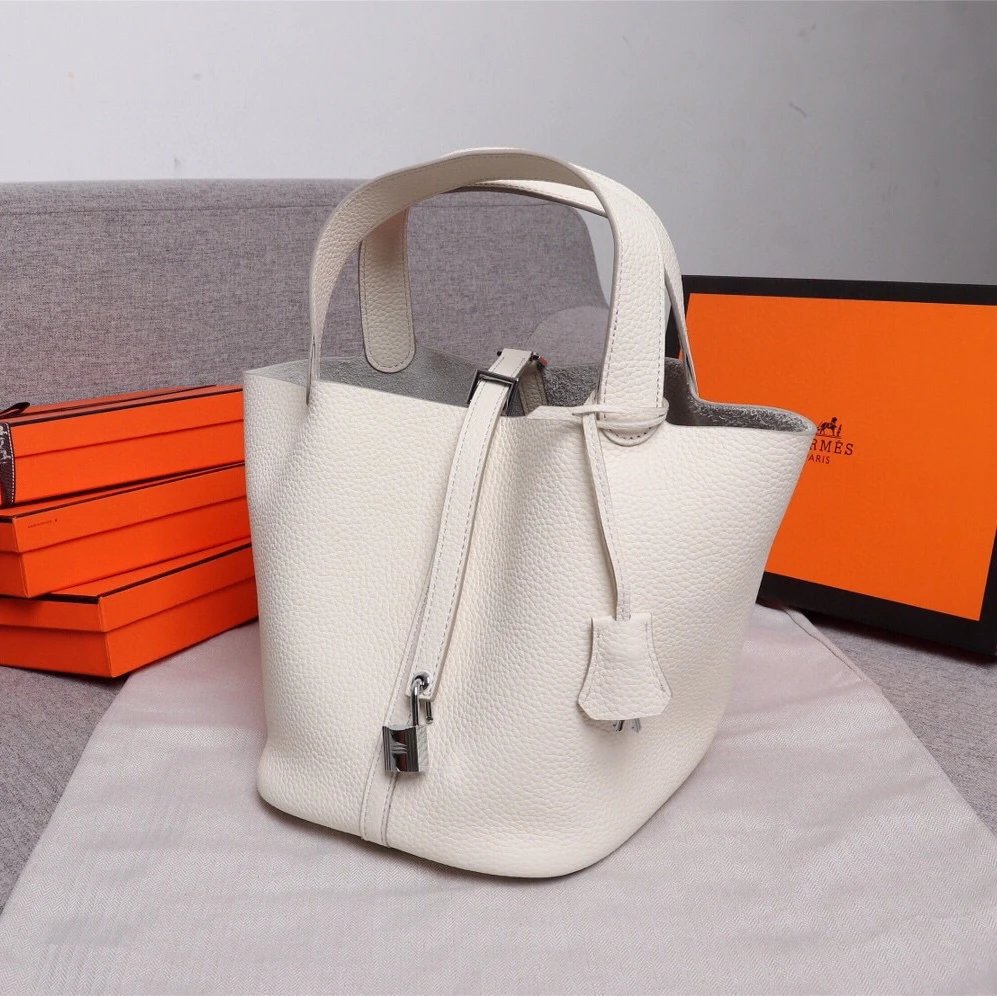 Milkshake White Small Silver Hardware