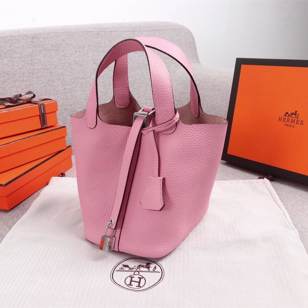 Pink Silver Hardware Small