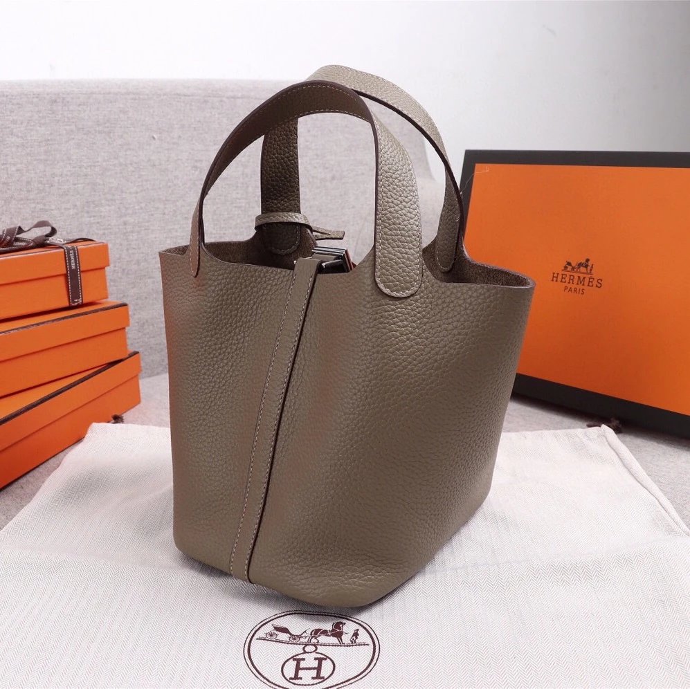 Elephant Grey Silver Hardware Small