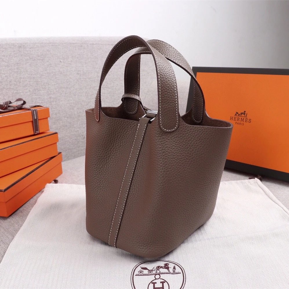 Khaki Silver Hardware Small