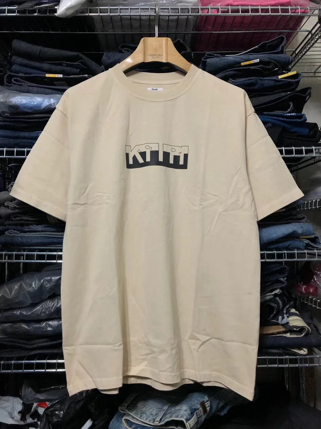 KITH x Kasubi joint American retro heavy wash T-shirt on sale