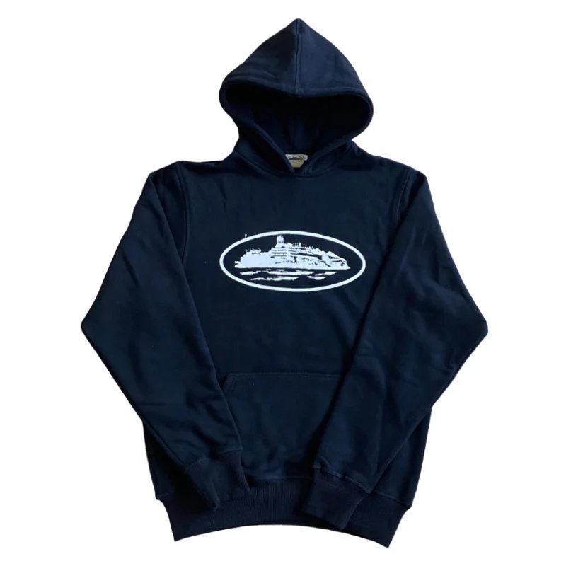 Black and white boat hoodie