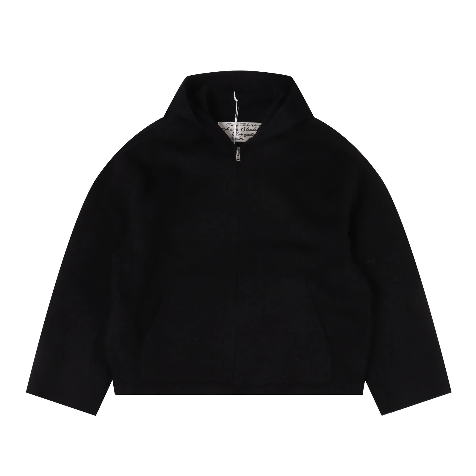A**N STUDIOS 25 New Double-Faced Cashmere Hooded Coat! Unisex! Purchased in Hangzhou for 11,500, custom-woven and dyed yarn using 70% wool + 20% cashmere + 10% polyester blended yarn, custom sleeve lining, custom label (5.5cm below back center collar, four stitches hand-sewn on both sides)