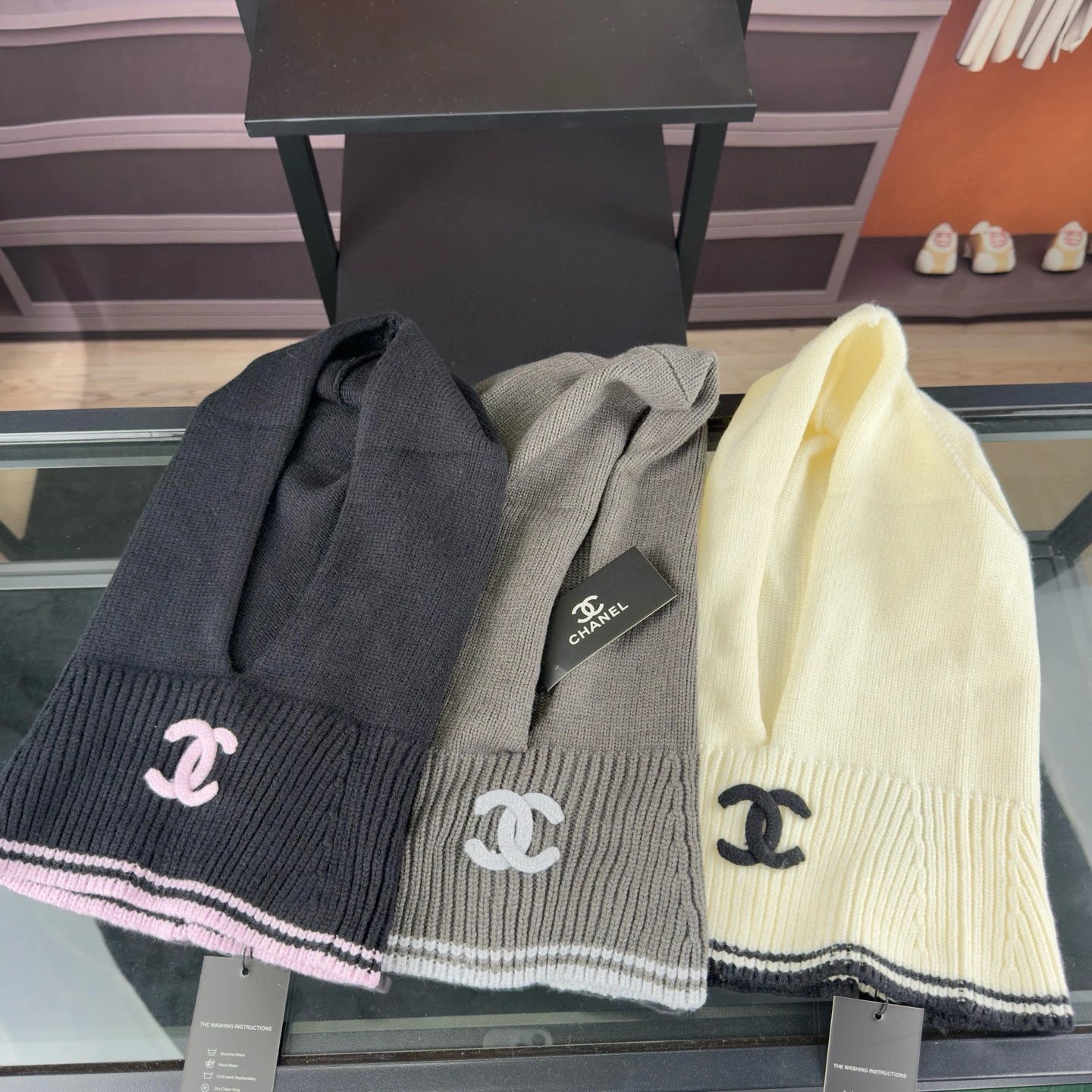 3-Color Knit Head Wrap Beanie!