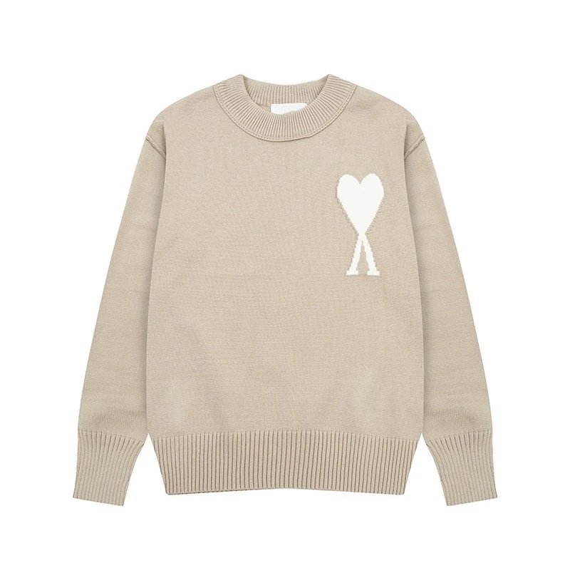 25ss stitched apricot round neck
