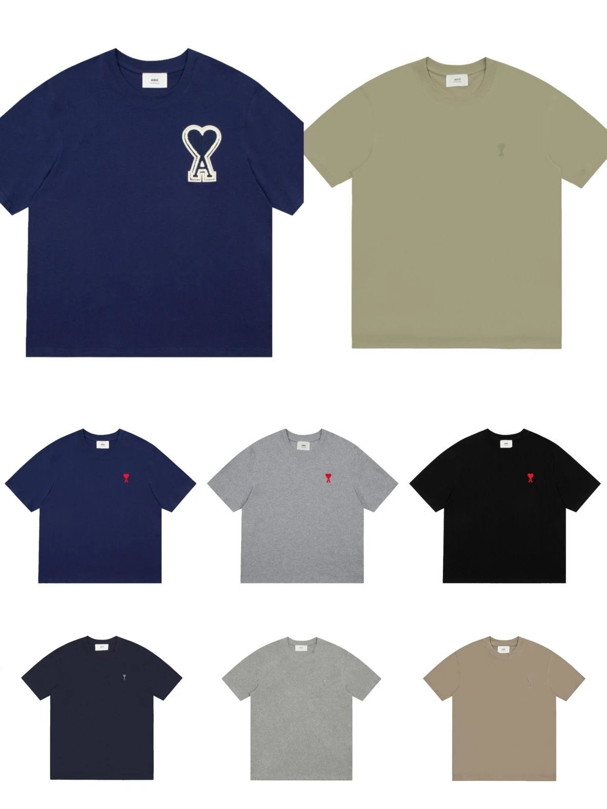 Ami Paris Heart Logo T-Shirt [