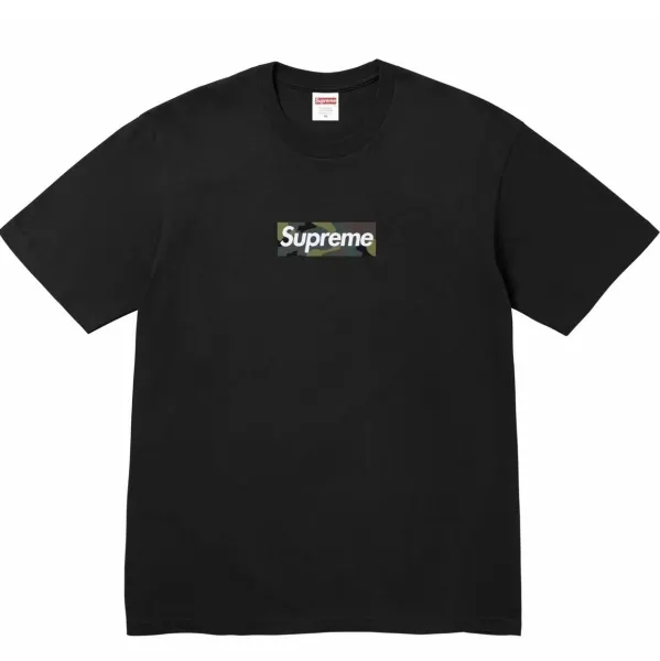 Supreme Box Logo Camo T-Shirt Black - 1