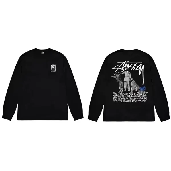 Stüssy King of Kings Black Long-Sleeve T-Shirt - 1