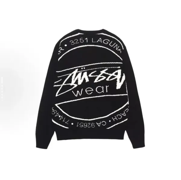 Stüssy Wear Basketball Knit Sweater Black - 1