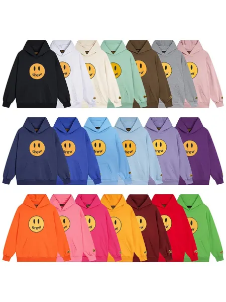 Drew House Smiley Face Hoodie Pink - 3