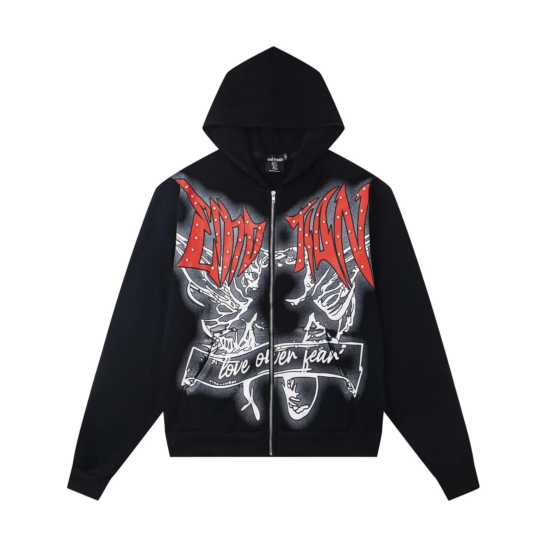 Mixed Emotion Hoodies & Sweatshirts Graphic Zip-Up Hoodie — 1