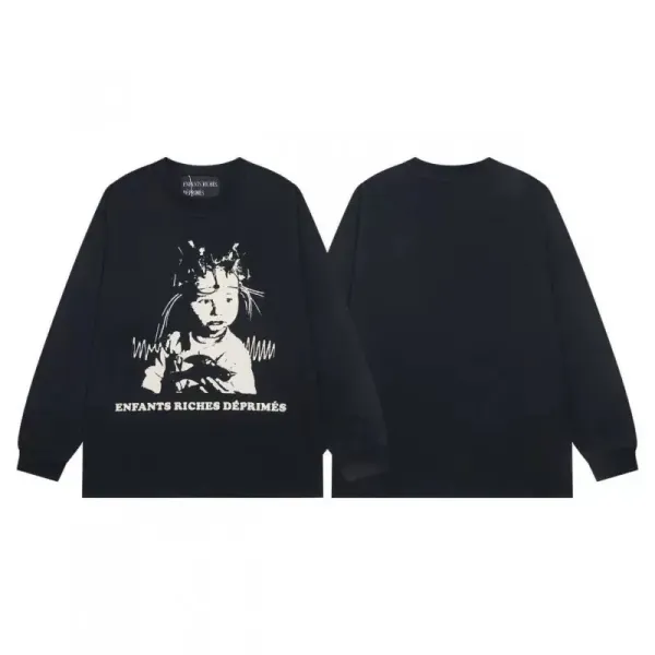 Enfants Riches Déprimés Graphic Long-Sleeve T-Shirt Black - 1