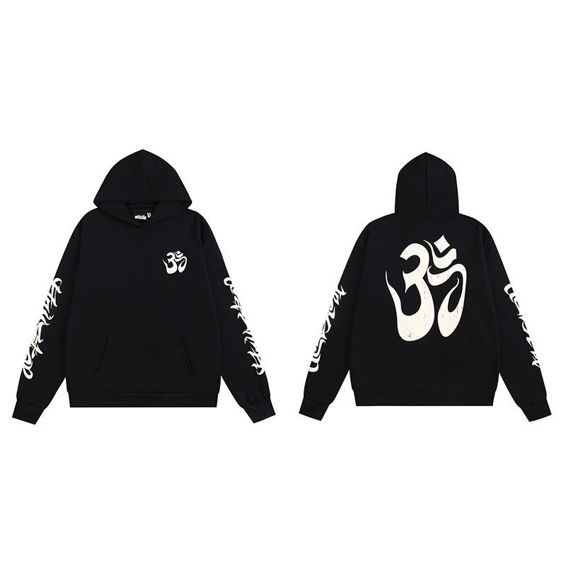 Hell Star Letter Print Vintage Washed Hoodie photo 5