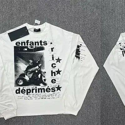 Enfants Riches Déprimés Graphic Print Long-Sleeve T-Shirt White - 1