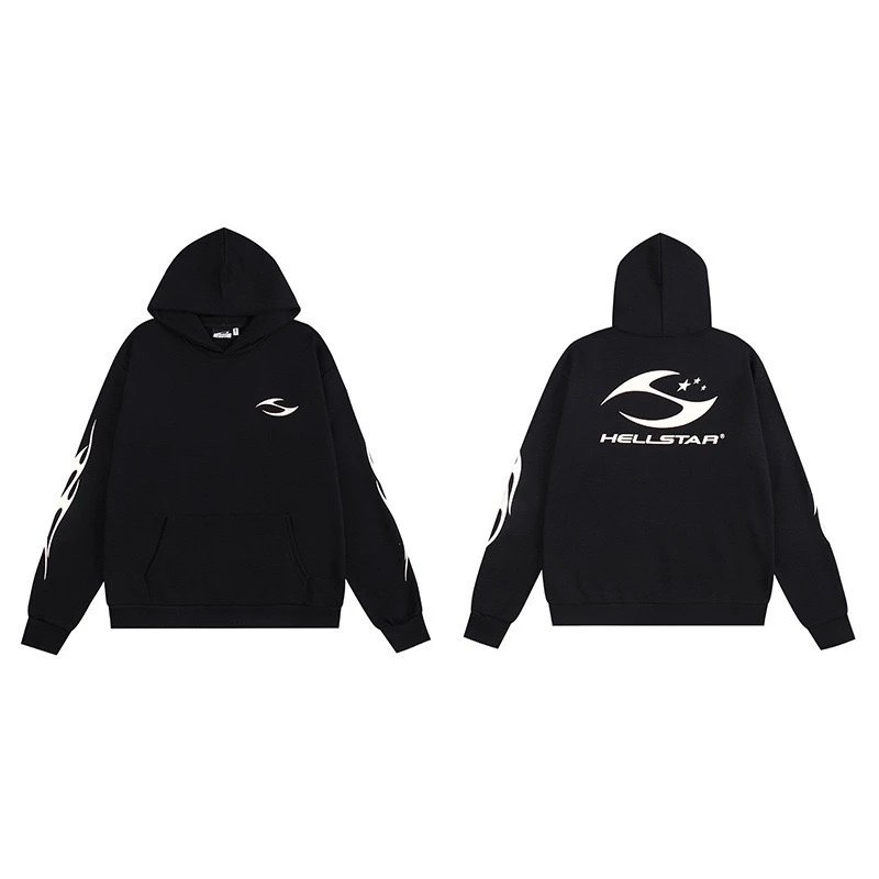 Hell Star Letter Print Vintage Washed Hoodie photo 6