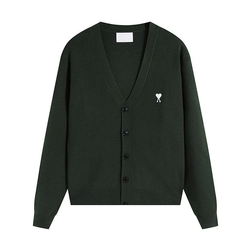 AMI Paris Heart Logo Cardigan Burgundy product detail 2 in Litbuy spreadsheet finds