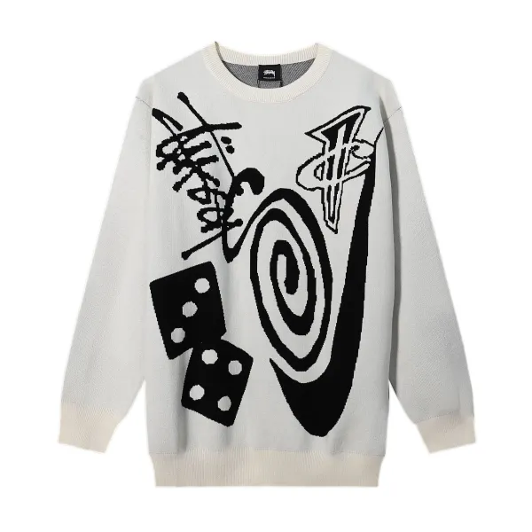Stüssy x Tyler, The Creator Golf Wang Knit Sweater Beige - 1