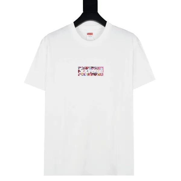 Supreme x Takashi Murakami Box Logo T-Shirt White - 1