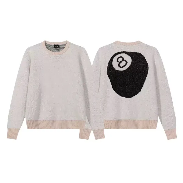 Stüssy 8-Ball Knit Sweater Beige - 1