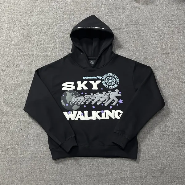 Broken Planet x Sky Walking Black Graphic Hoodie - 1