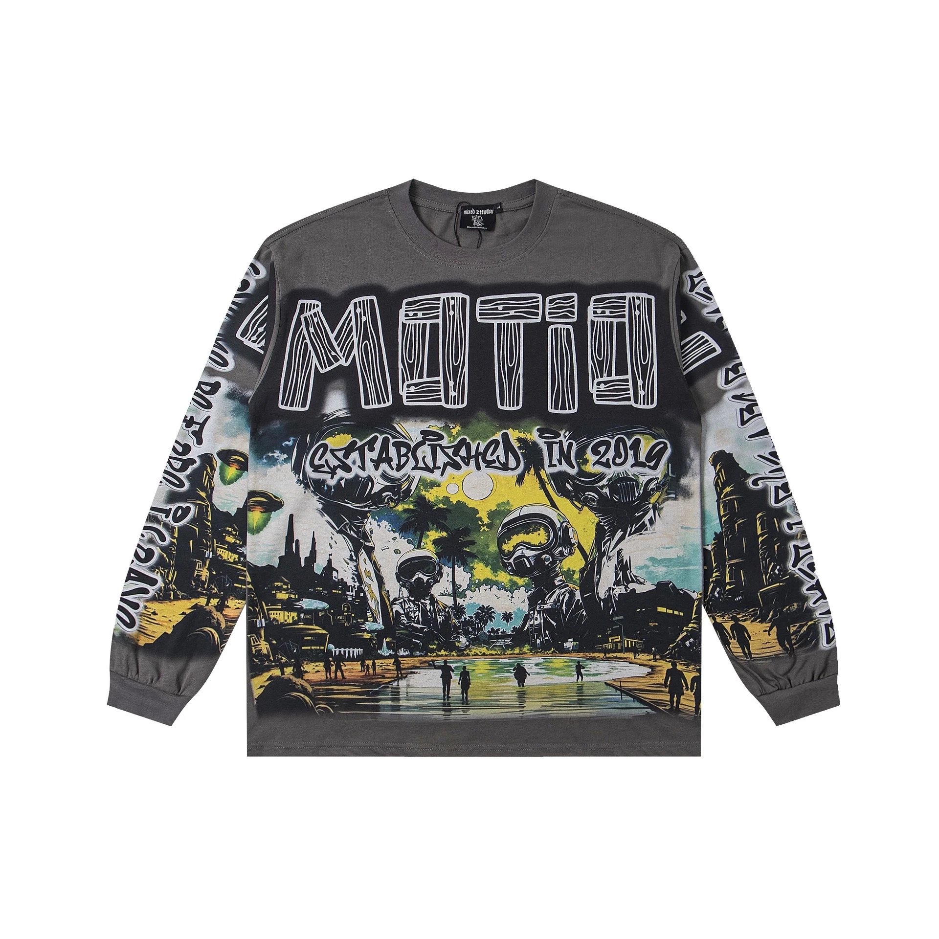 Mixed Emotion Hoodies & Sweatshirts Graphic Zip-Up Hoodie — 2