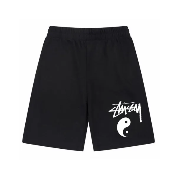 Stüssy Yin Yang Graphic Shorts Black - 1