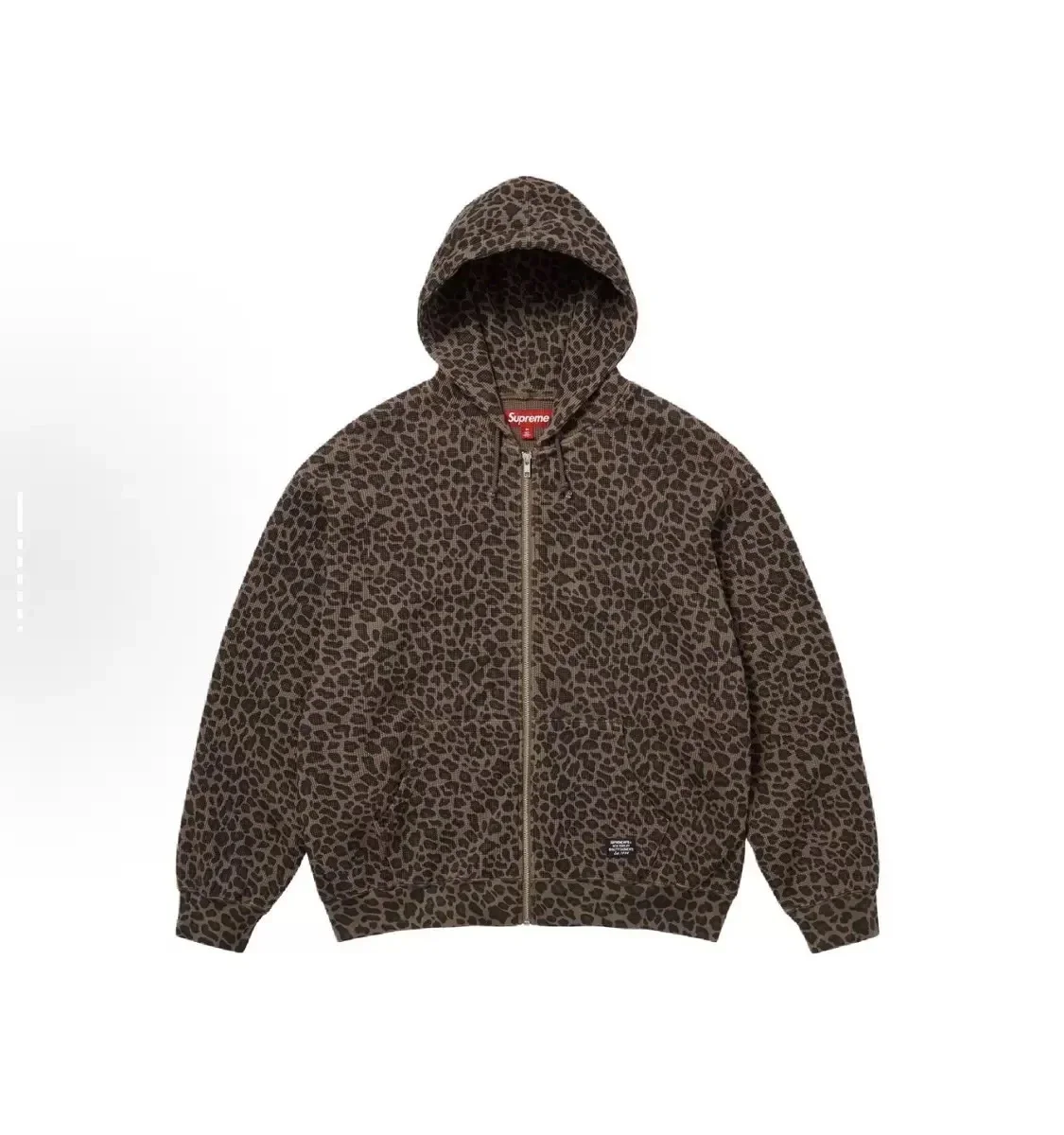 Supreme leopard-print hoodie