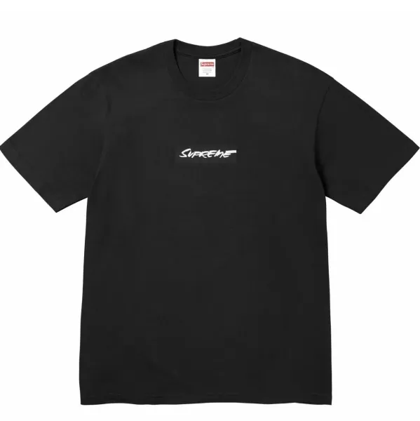 Supreme Box Logo Script Black T-Shirt - 1