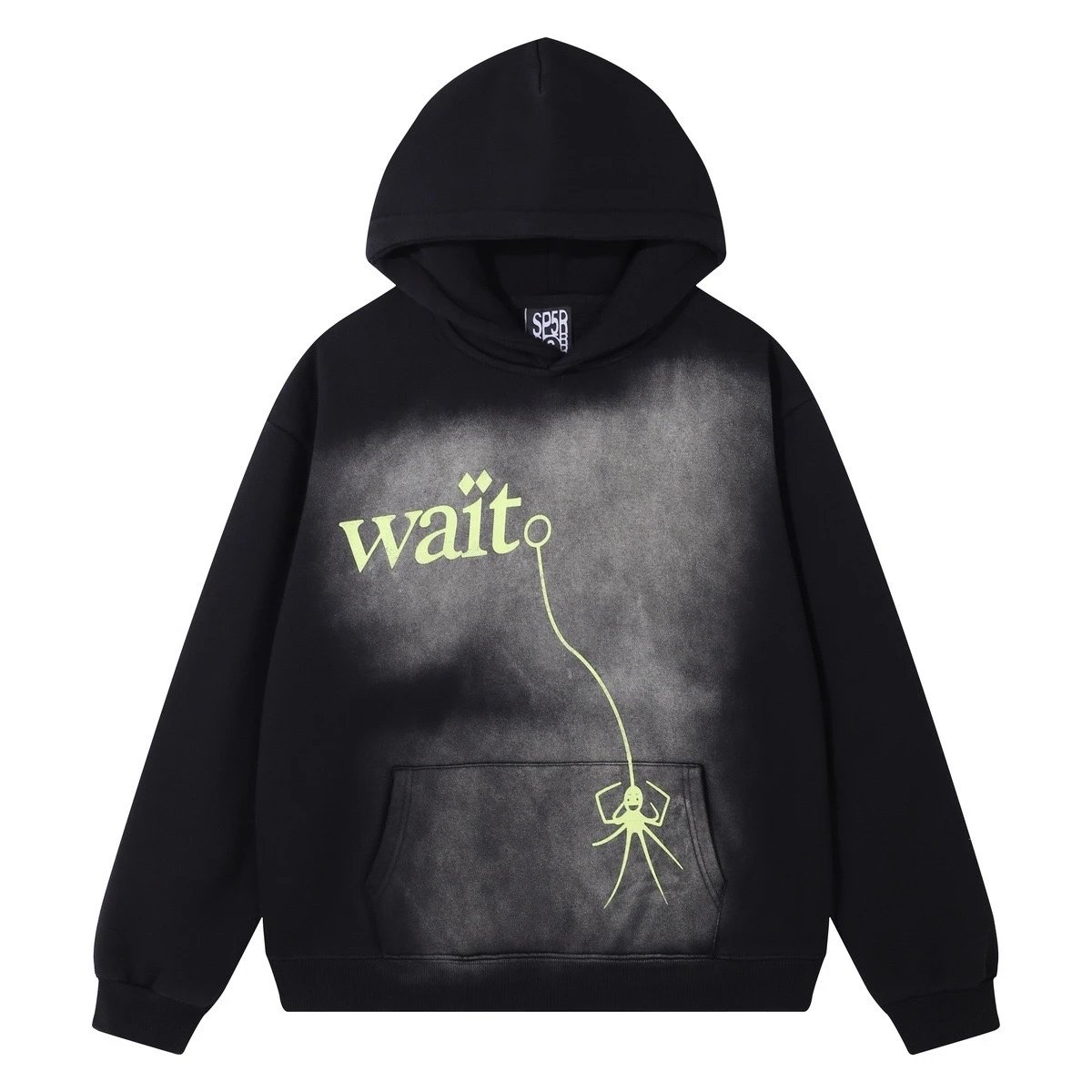 SP25 Wait Graphic Hoodie Black - 1