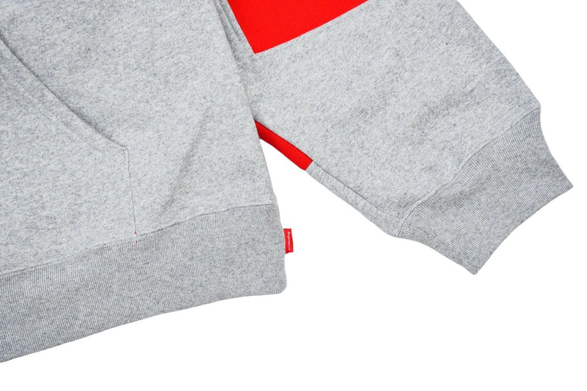 Comme des Garçons Play x Supreme Hoodie Gray Red White - 5