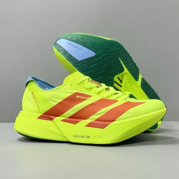 Adidas Adizero Adios Pro 4 Neon Yellow Orange Running Shoes - 1