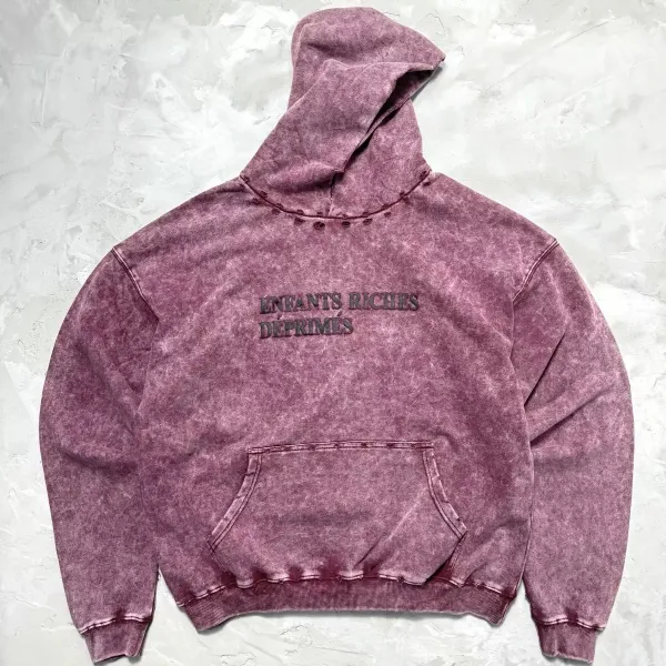 Enfants Riches Déprimés Acid Wash Purple Hoodie - 1