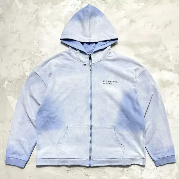 Enfants Riches Déprimés Gradient Blue Zip-Up Hoodie - 1