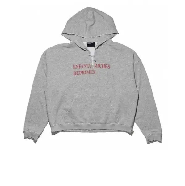 Maison Margiela Tabi Hoodie Gray Distressed Hoodie - 1